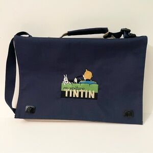 Vintage Tintin & Snowy Messenger Bag Editions Atlas 2001